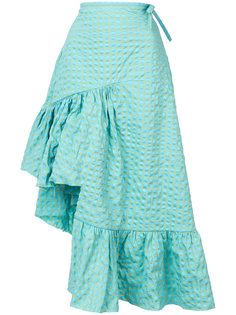 длинная асимметричная юбка с оборками Marquesalmeida