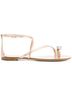 декорированные сандалии Casadei