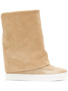 fold down wedge boots Casadei