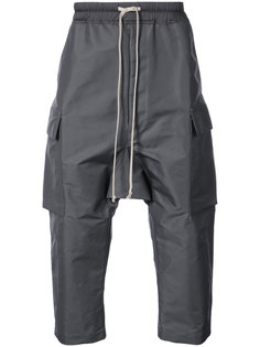 укороченные брюки-карго на завязках Rick Owens