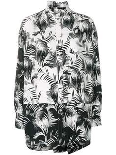 palm print crepe shirt Sonia Rykiel