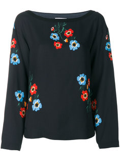 crepe floral print top Sonia Rykiel