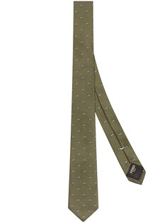 Bag Bugs-patterned logo tie Fendi