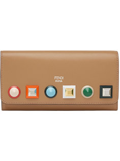 studded wallet with chain Fendi