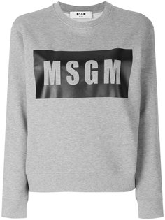 толстовка с логотипом MSGM