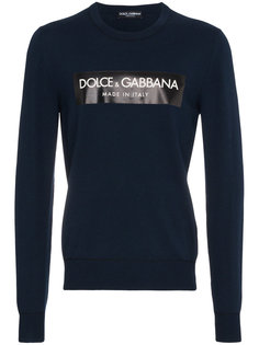 свитер с круглым вырезом с логотипом Dolce &amp; Gabbana