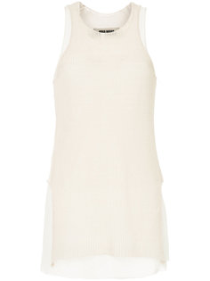 layered knit tank top  Uma Wang