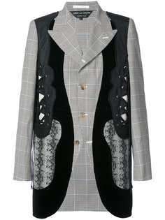 пиджак строгого кроя с контрастными панелями Comme Des Garçons Homme Plus