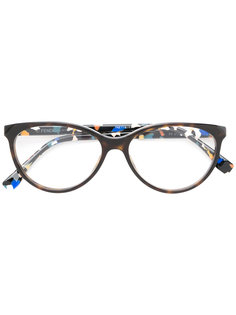 очки в круглой оправе Fendi Eyewear