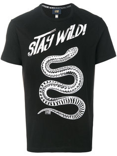 футболка с принтом змеи  Cavalli Class