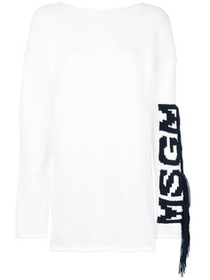 logo knitted dress MSGM