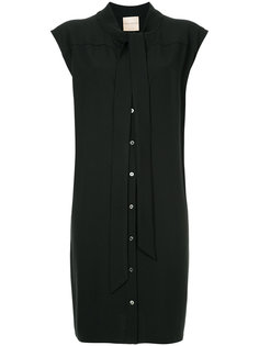 tie neck shirt dress Erika Cavallini
