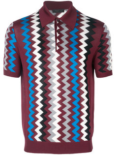 рубашка-поло с геометрическим принтом Prada