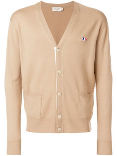 embroidered logo cardigan Maison Kitsuné