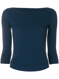 slash neck sweater Roberto Collina