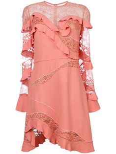 ruffle trim dress Elie Saab