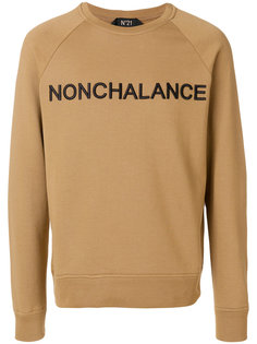 Nonchalance embroidered sweatshirt Nº21