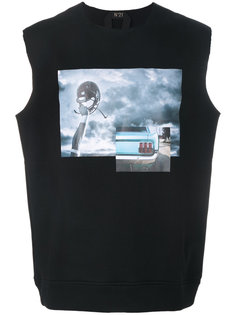 photo print sleeveless T-shirt Nº21