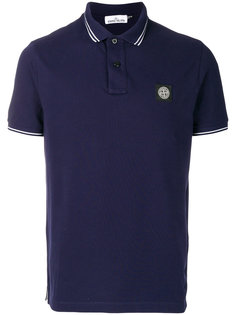 striped trim polo shirt Stone Island