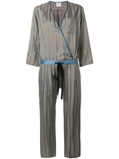 jacquard stripe wrap jumpsuit  Forte Forte