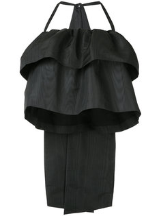 блузка с бантом и оборками MSGM
