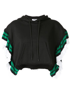 укороченная толстовка с капюшоном MSGM