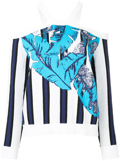 трикотажный топ с открытыми плечами  MSGM