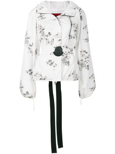 floral patch hooded jacket Moncler Gamme Rouge
