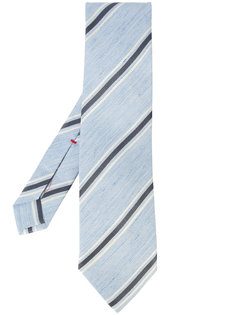 галстук с контрастными полосками Isaia