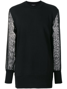 sheer sleeve sweatshirt Ann Demeulemeester