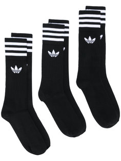 комплект из трех пар носков Solid Adidas