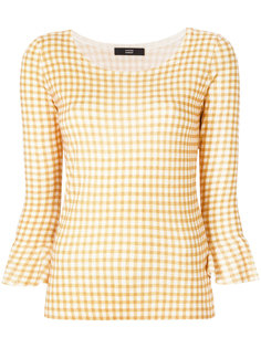 gingham print blouse Steffen Schraut