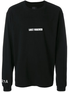 slogan-print long sleeve T-shirt Rta