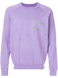 printed moth eaten sweatshirt Satisfy