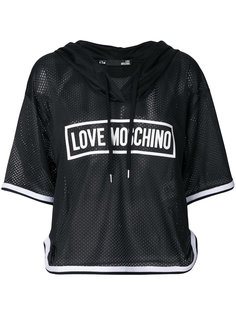 футболка с капюшоном Love Moschino