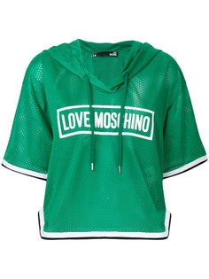футболка с капюшоном Love Moschino