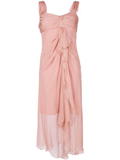асимметричное струящееся платье Alberta Ferretti