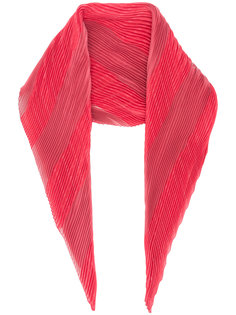 two-tone pleated scarf Emporio Armani
