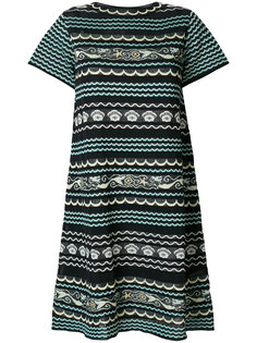 трикотажное платье мини с эффектом металлик M Missoni