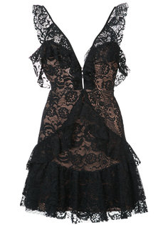 кружевное платье с оборками For Love And Lemons
