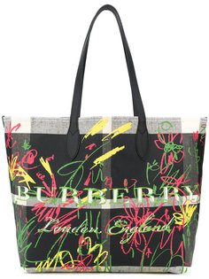 большая двусторонняя сумка-тоут Burberry