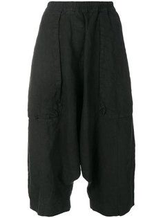 cropped drop-crotch trousers Rundholz Black Label