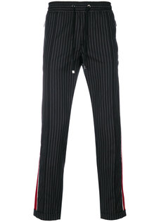 спортивные брюки в полоску с контрастными боковыми панелями Dolce &amp; Gabbana