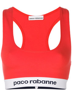 elasticated waistband cropped top Paco Rabanne