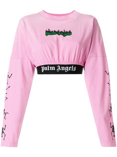 Dance of Death cropped sweatshirt Palm Angels