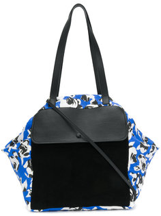 floral colour-block tote Carmina Campus