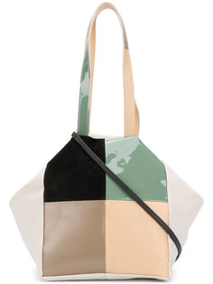 colour-block patch tote Carmina Campus