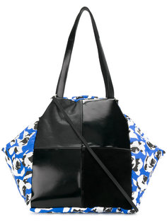 floral colour-block tote Carmina Campus