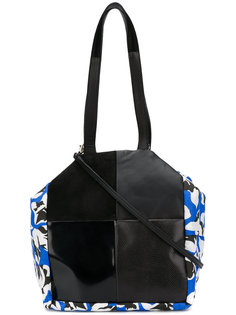 floral colour-block tote Carmina Campus