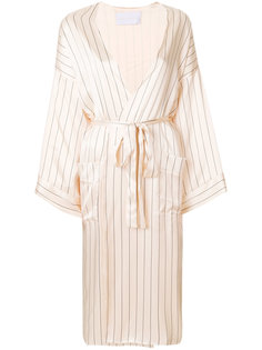 халат в тонкую полоску Asceno